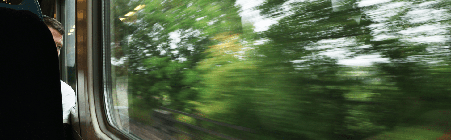 Train on the move