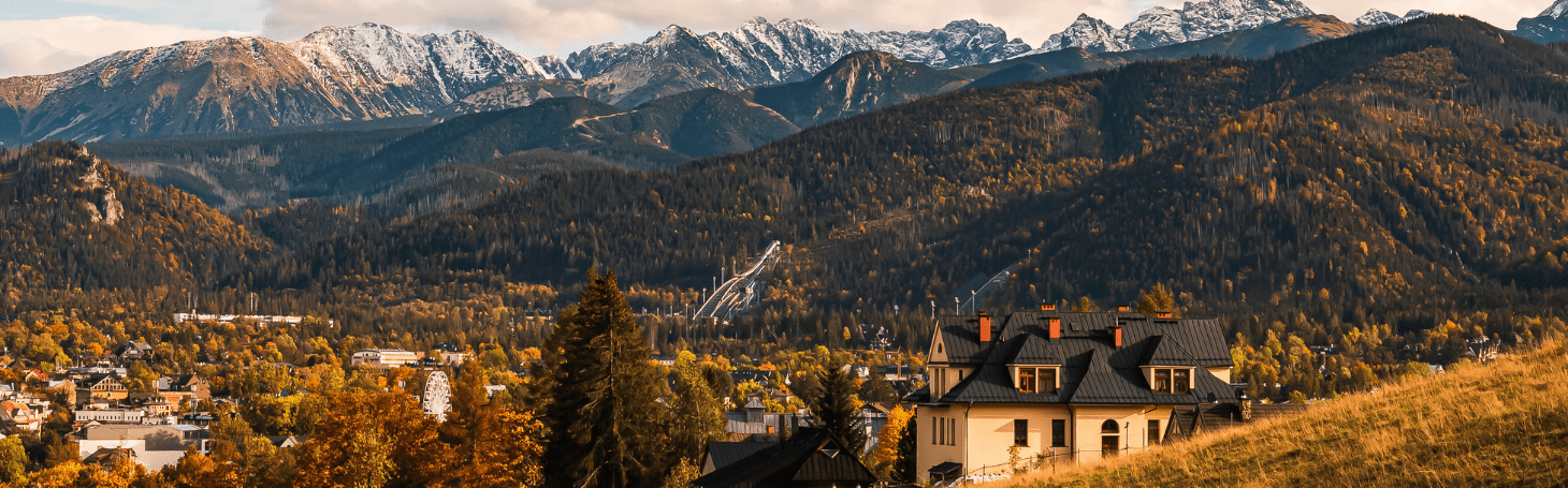 View of the mountains