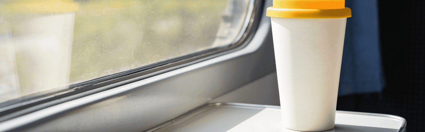 Mug on the train