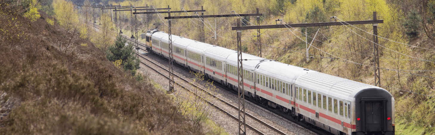 Train on the tracks