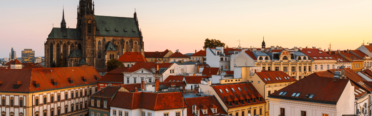 Brno old town view
