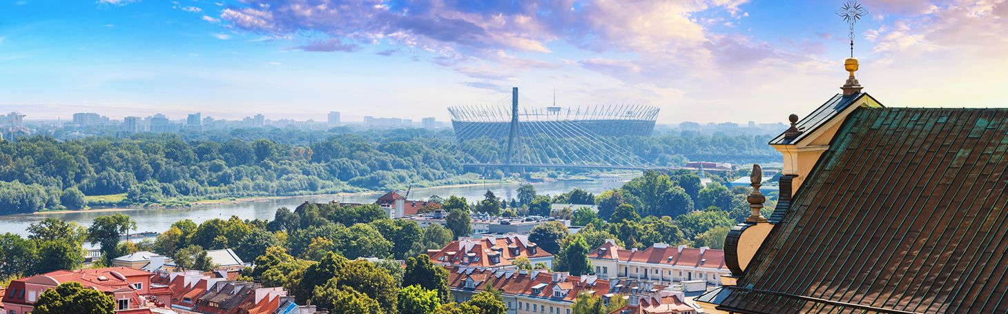Panorama of Warsaw