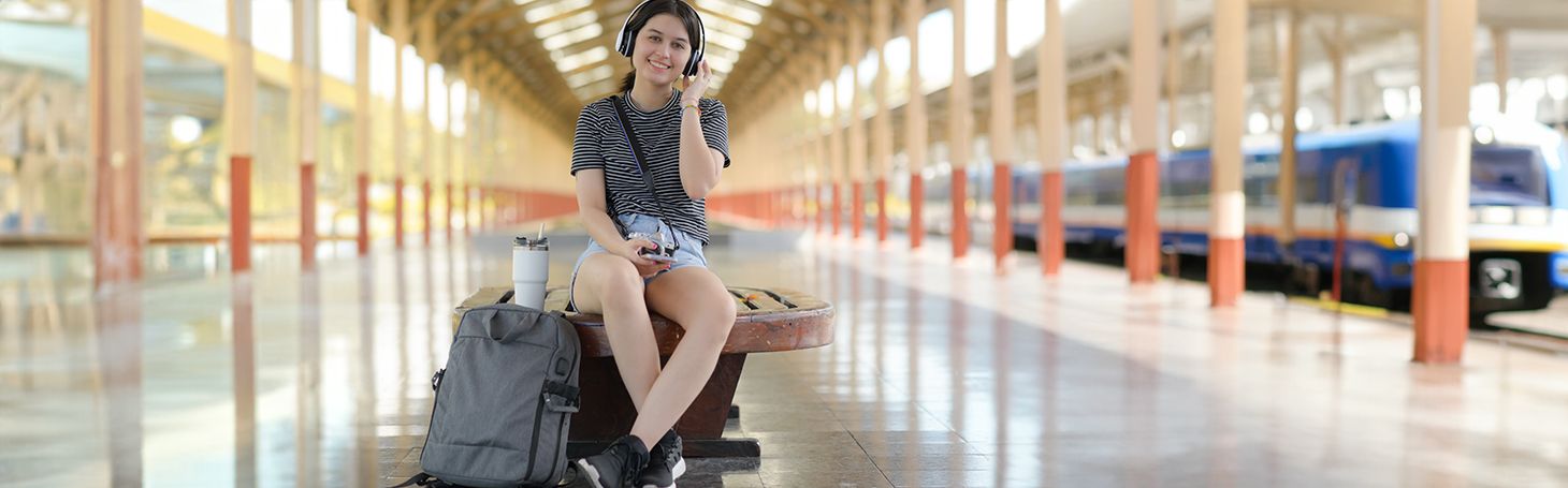 Teenager on the platform