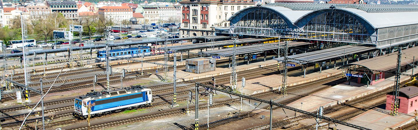 panorama of gdansk railway station