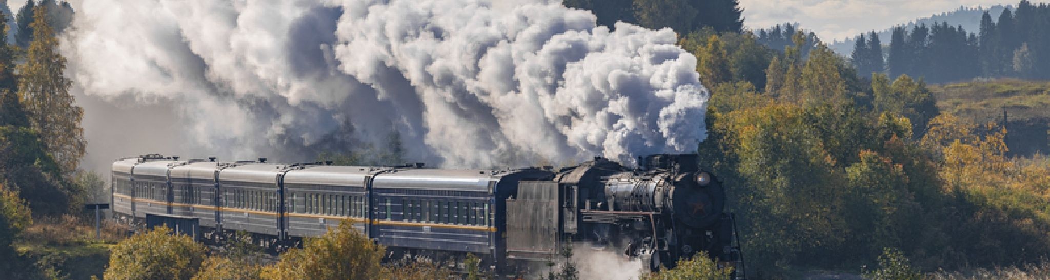 How did the steam railway transform Poland and the world? Steam locomotive in a cloud of steam