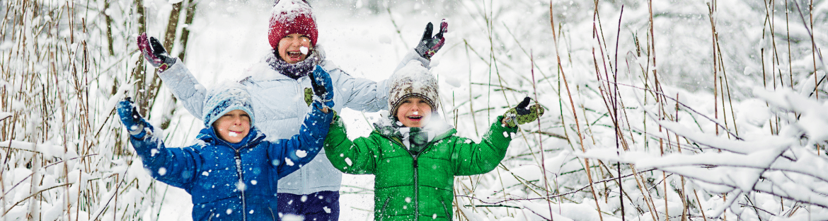 children on snow - winter holidays warmińsko-mazurskie attractions