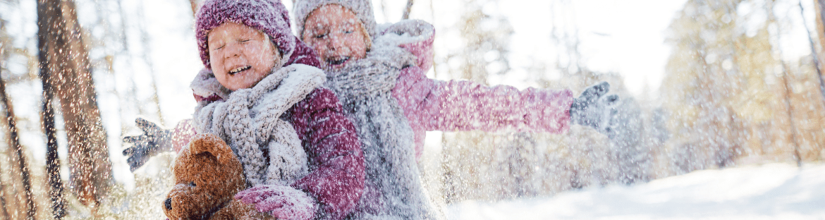children on snow - winter holidays lubuskie - attractions