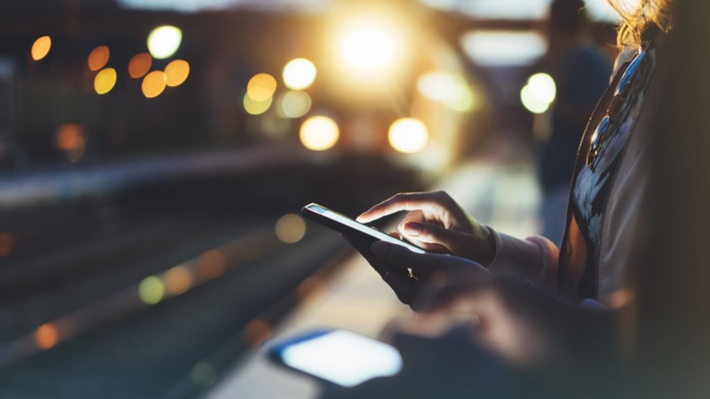 Woman with phone in hand. CPK