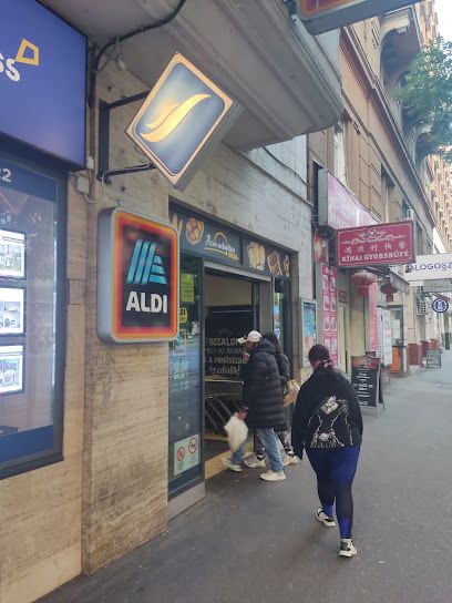 ALDI, shop near Budapest-Nyugati station
