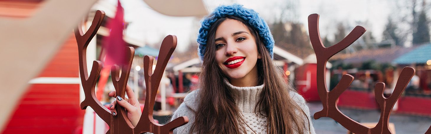 Woman at the Christmas market