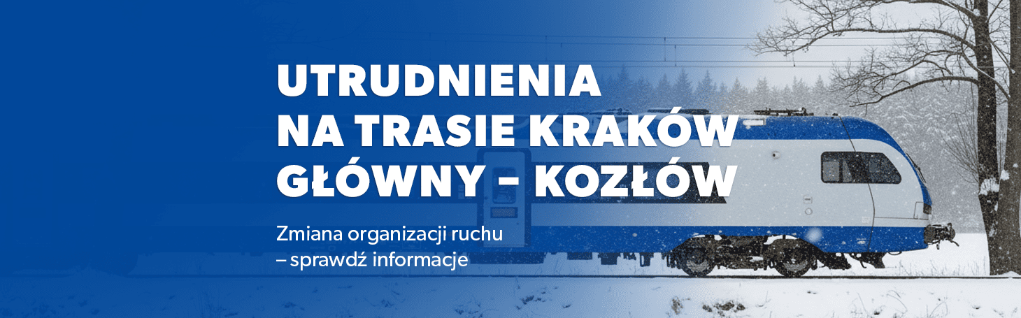 Trains on the Kraków-Kozłów route suspended until further notice