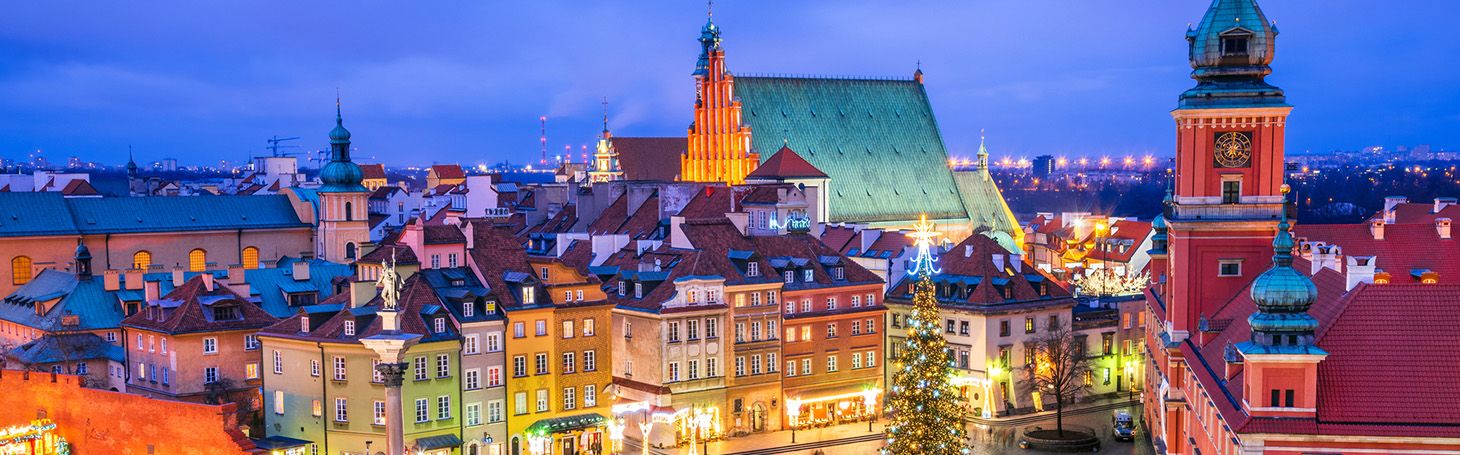 Christmas market in Warsaw