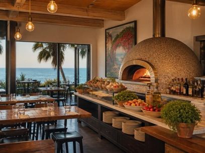 Malibu. Pizzeria, near Zagórz station