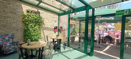 Green café, near Zator Park Rozrywki station