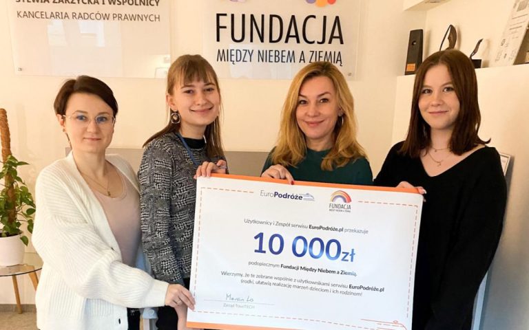 PolishTrains support photo of foundation with voucher