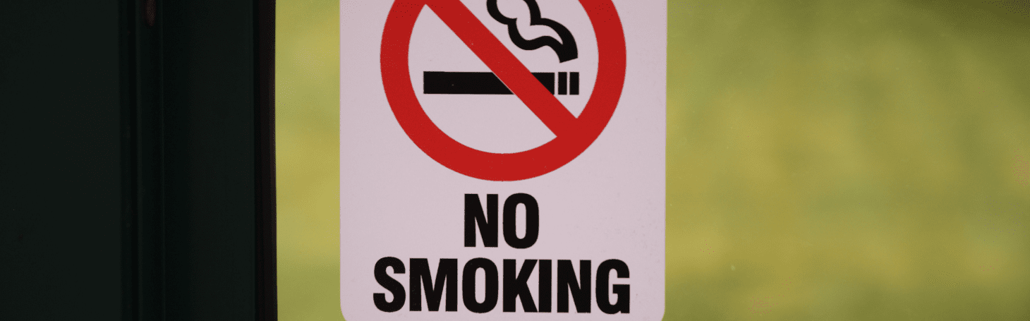 Intercity smoking compartments No smoking sign