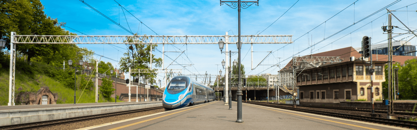 What does an Intercity train look like? Intercity train at the station