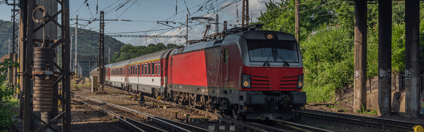 Trains in Slovakia Train on the road
