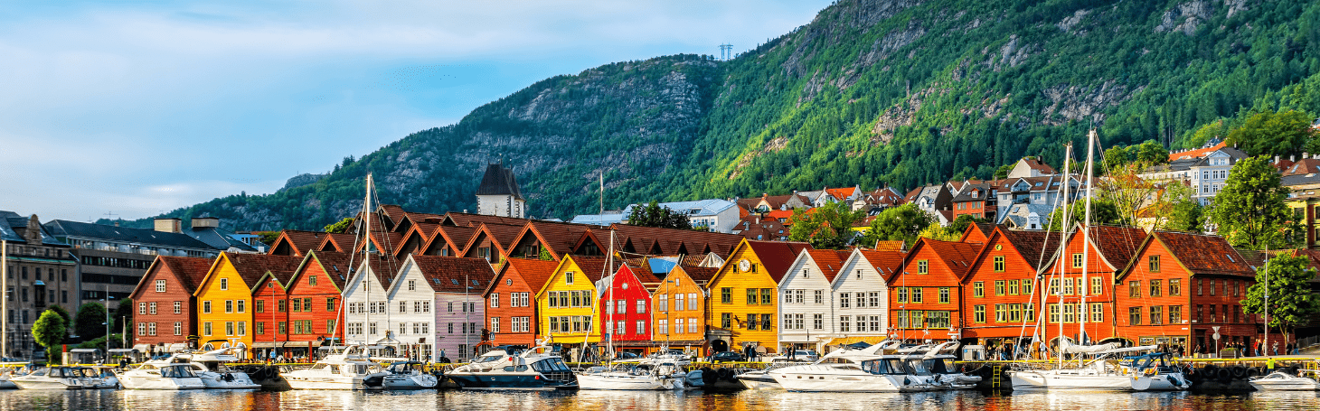 Bergen - view of colourful houses