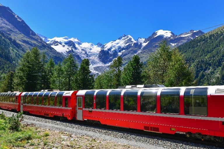 Swiss panoramic trains Bernina Express train ticket