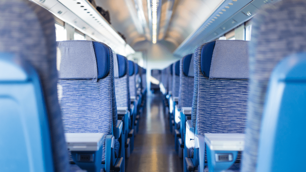 Leo Express tickets train interior