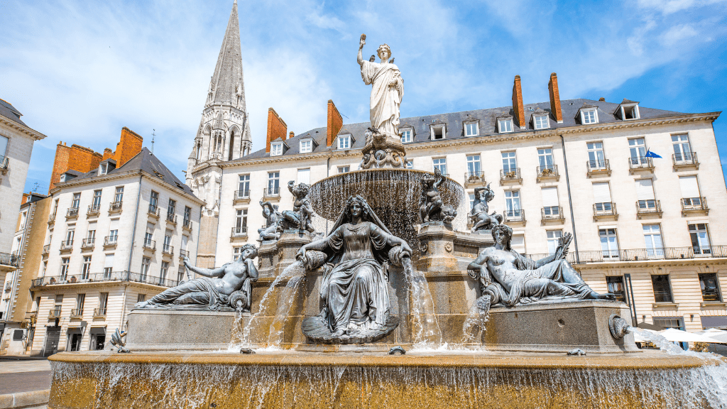 Royal Square with a fountain Royal Square with a fountain