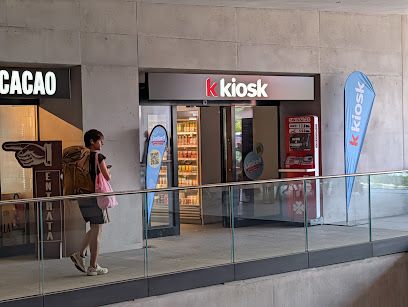 k kiosk, shop near Lugano station