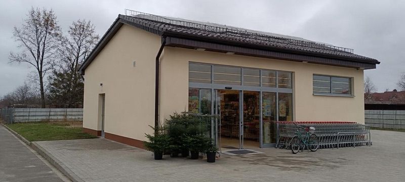 Dino, sklep przy dworcu Dąbrowa Białostocka
