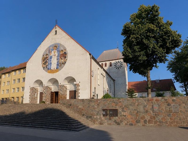 Kościół pw. św. Brunona z Kwerfurtu Biskupa Męczennika, atrakcja w pobliżu dworca Giżycko
