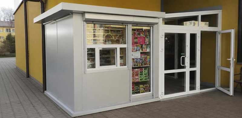 Kiosk - Kącik Prasowy, sklep przy dworcu Giżycko