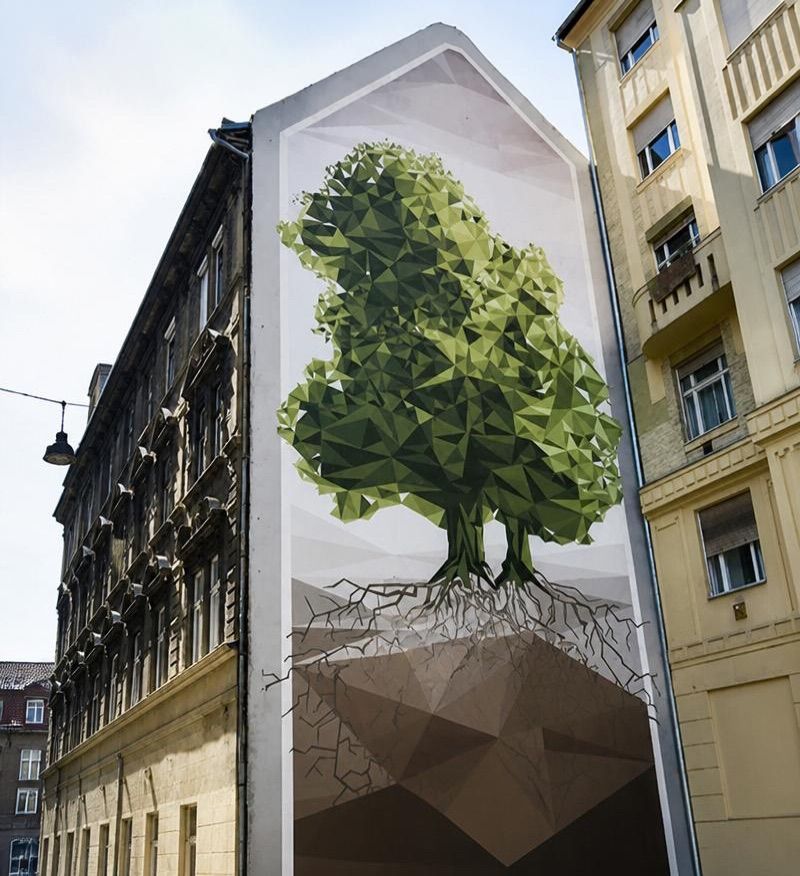 Mural przyjaźni wegiersko polskiej, atrakcja w pobliżu dworca Budapest-Keleti