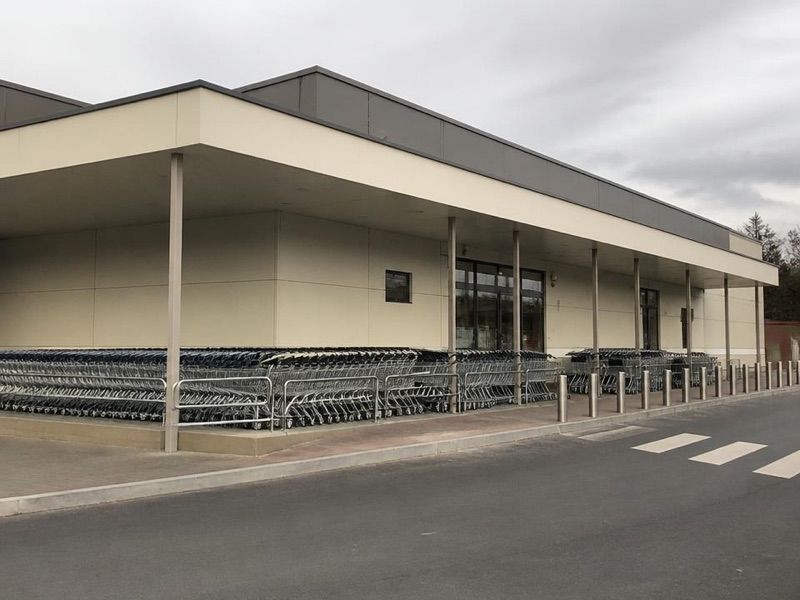 Kaufland, sklep przy dworcu Iława Główna