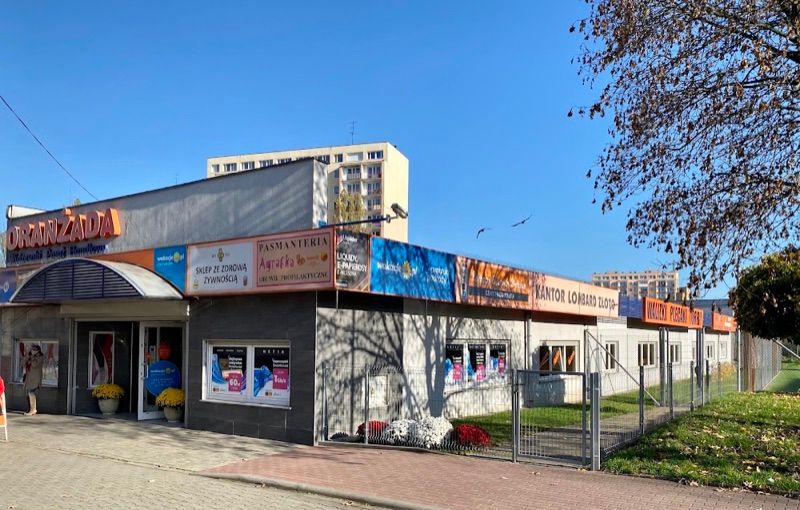 Oranżada Widzewski Pasaż Handlowy, shopping mall near Łódź Widzew station
