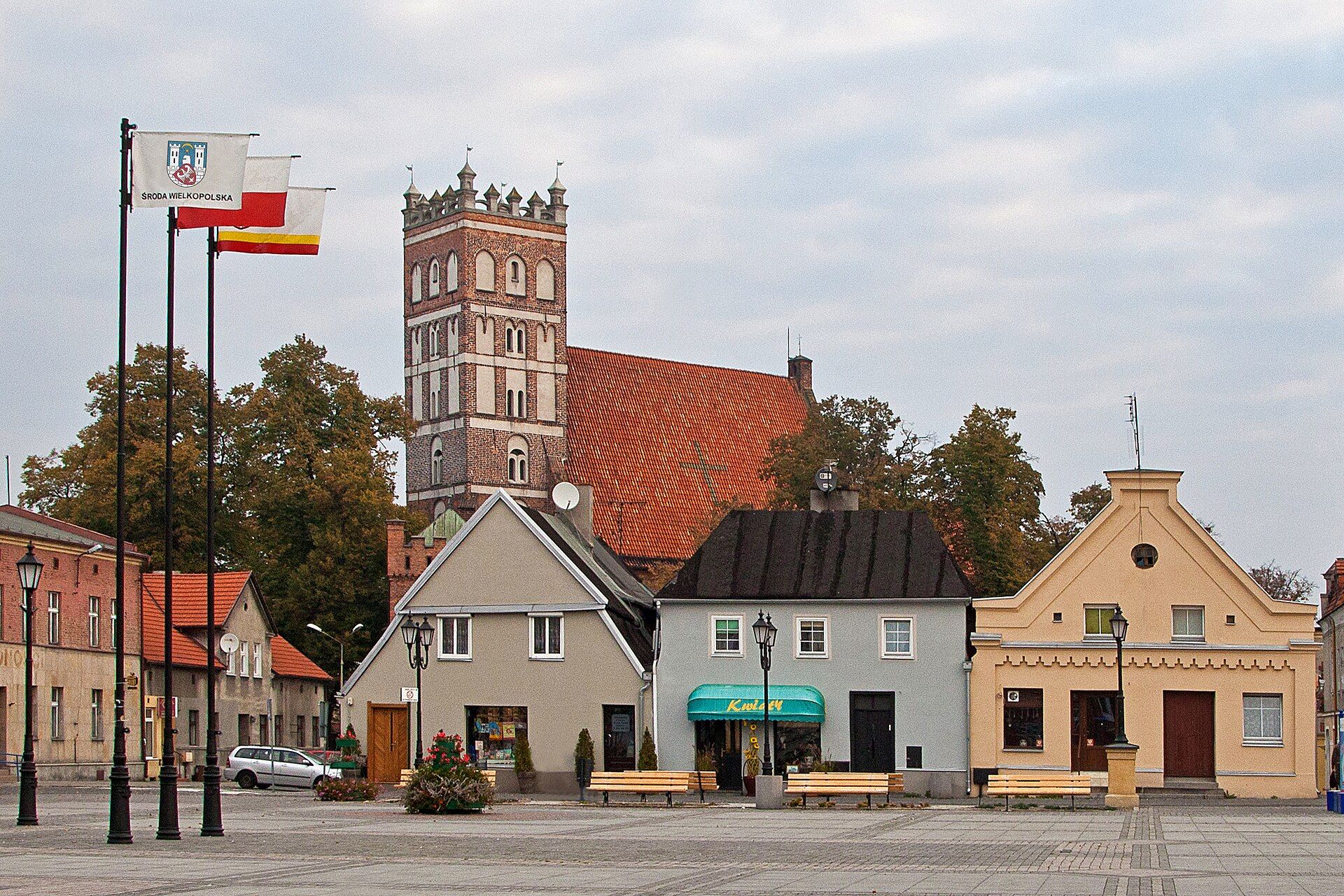 Rynek w Środzie Wielkopolskiej, atrakcja w pobliżu dworca Środa Wielkopolska