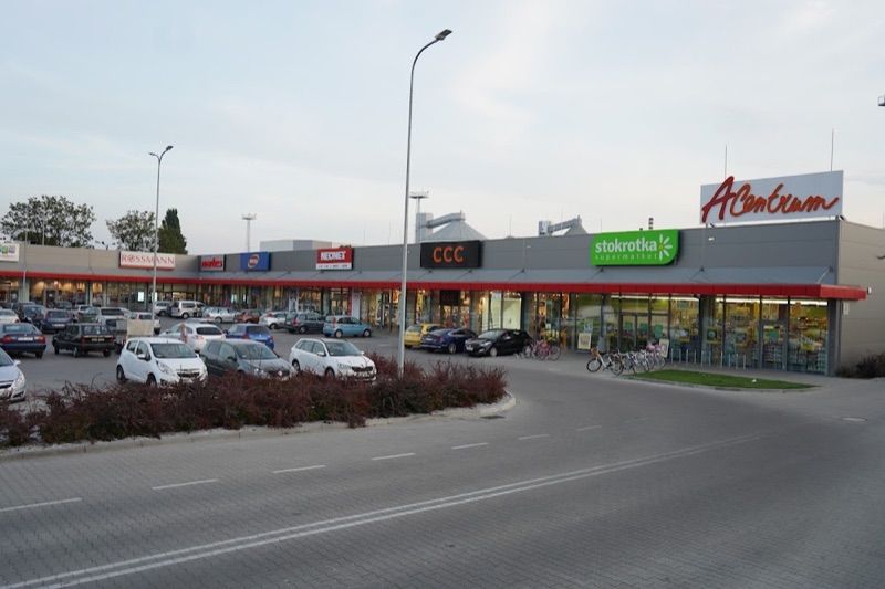 A Centrum, shopping mall near Środa Wielkopolska station