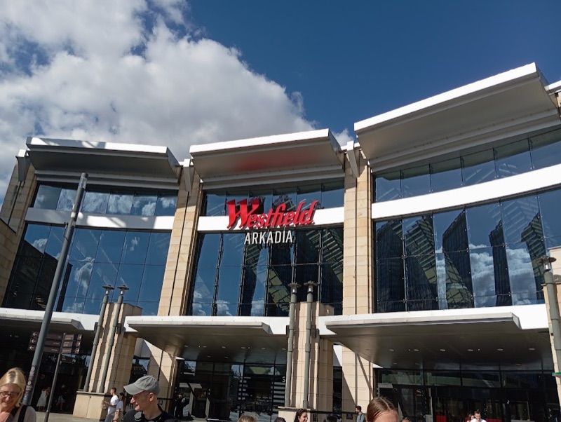 Westfield Arkadia, shopping mall near Warszawa Gdańska station